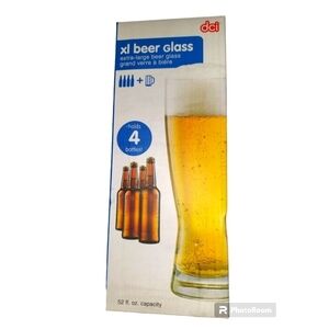 NIB XL 52 Ounce Beer Glass